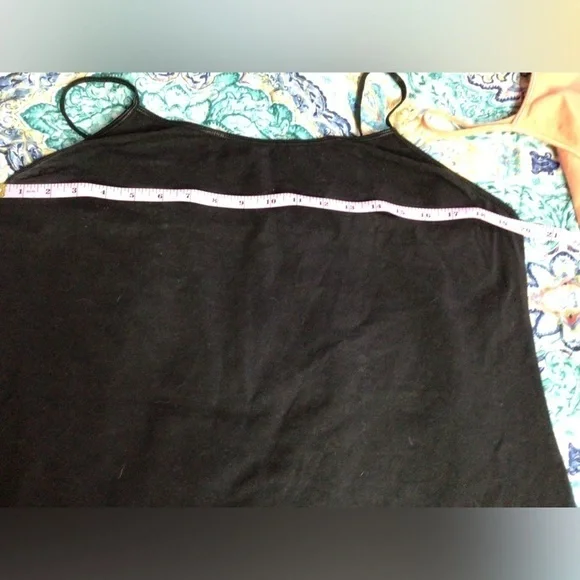 Women's Black and Orange Tank Tops xL  (0121) - Picture 9 of 12